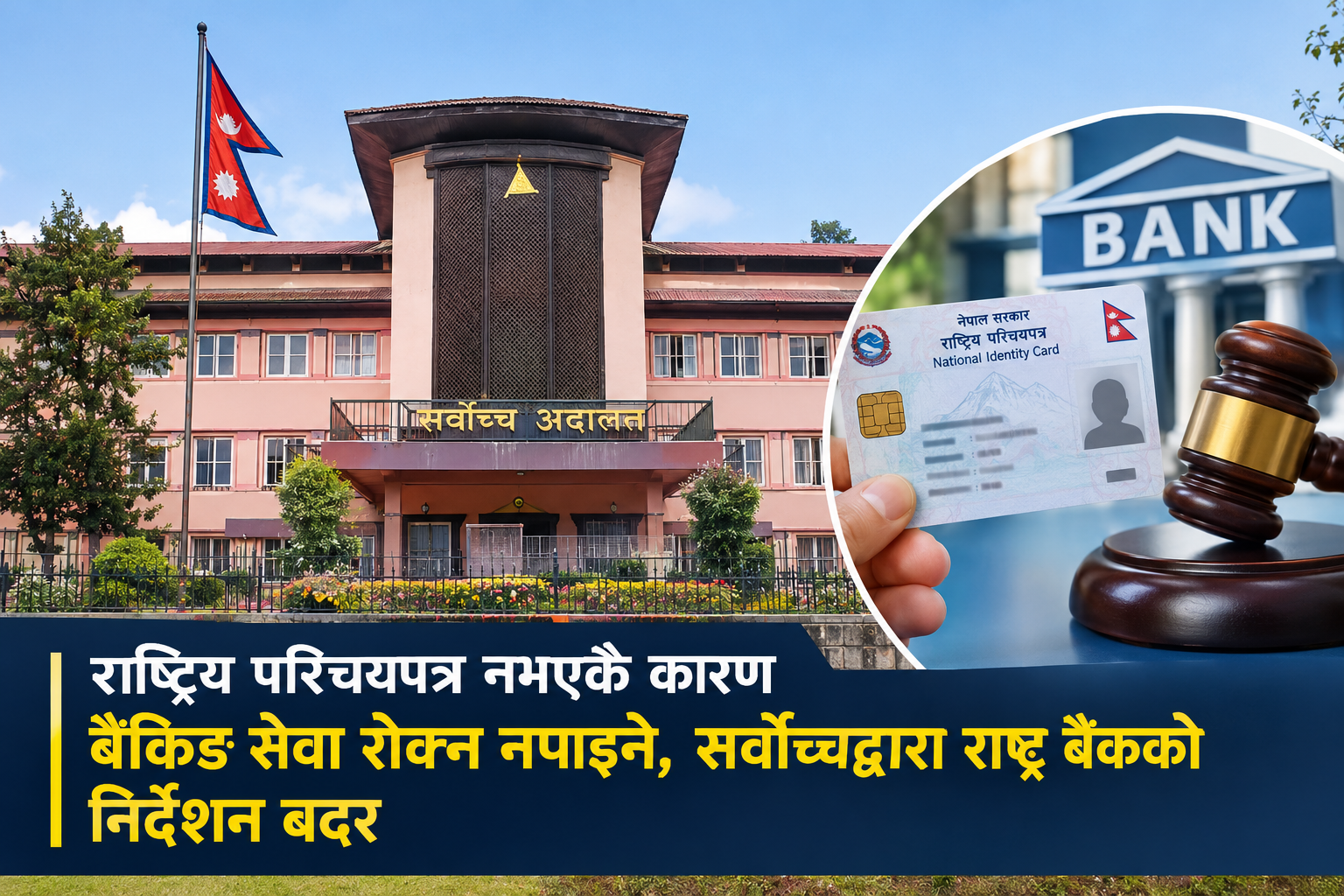 राष्ट्रिय परिचयपत्र नभएकै कारण बैंकिङ सेवा रोक्न नपाइने, सर्वोच्चद्वारा राष्ट्र बैंकको निर्देशन बदर